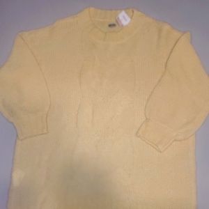 Yellow tunic length sweater by aerie